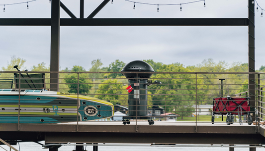 grill on the dock